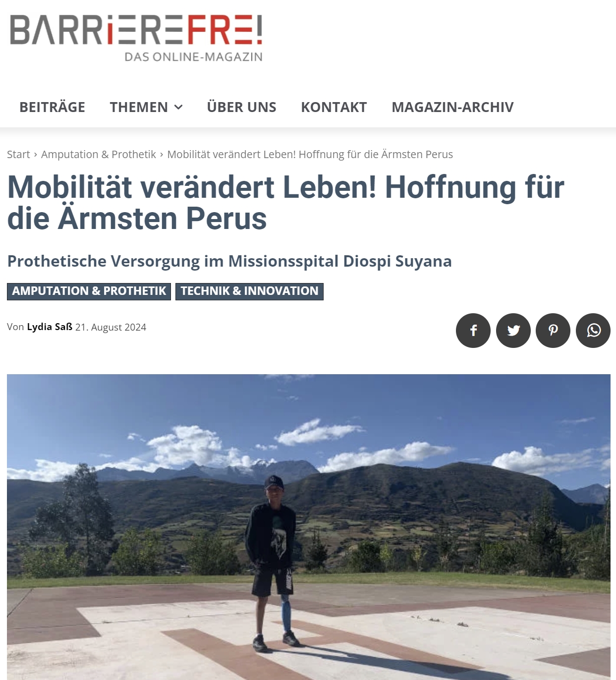 Artikel im Barrierefrei-Magazin